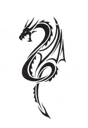 dragon tattoo tribal. tribal dragon tattoo